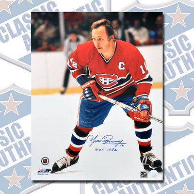 YVAN COURNOYER Montreal Canadiens autographed 16x20 photo w/HOF (#2659)