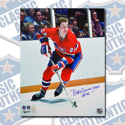 BOB GAINEY Montreal Canadiens autographed 16x20 photo w/HOF (#2750)