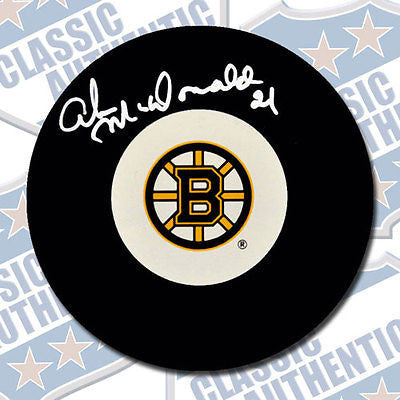 AB McDONALD Boston Bruins autographed puck (#1786)