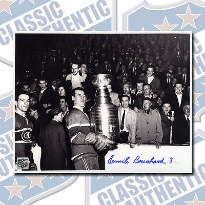EMILE BUTCH BOUCHARD Montreal Canadiens autographed 8x10 photo (#1455)