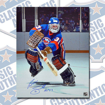 BILLY SMITH New York Islanders autographed 16x20 photo w/HOF  (#1029)