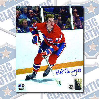 BOB GAINEY Montreal Canadiens autographed 8x10 photo (#2653)
