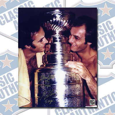 STEVE SHUTT & GUY LAFLEUR Montreal Canadiens dual signed 8x10 photo (#1272)