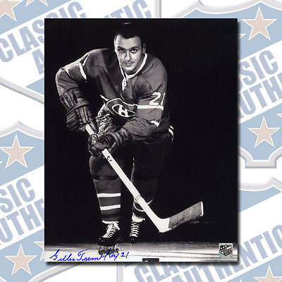 GILLES TREMBLAY Montreal Canadiens autographed 8x10 photo (#1606)