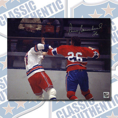 PIERRE BOUCHARD Montreal Canadiens autographed 8x10 photo (#1236)