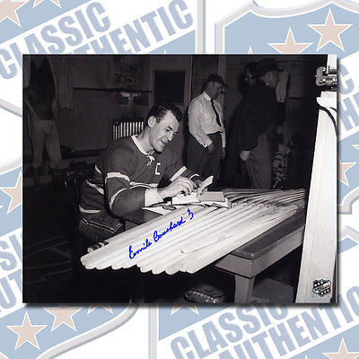 EMILE BUTCH BOUCHARD Montreal Canadiens autographed 8x10 photo (#1450)