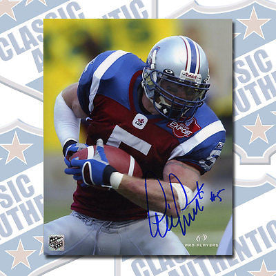 ERIC LAPOINTE Montreal Alouettes autographed 8x10 photo (#1482)