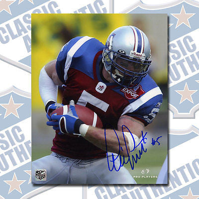 ERIC LAPOINTE Montreal Alouettes autographed 8x10 photo (#1482)