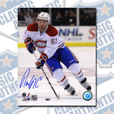 DAVID DESHARNAIS Montreal Canadiens autographed 8x10 photo (#1398)