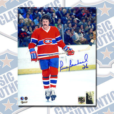 PIERRE BOUCHARD Montreal Canadiens autographed 8x10 photo (#3116)