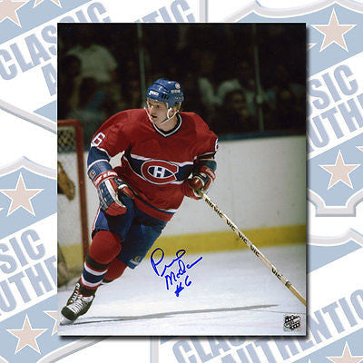 PIERRE MONDOU Montreal Canadiens autographed 8x10 photo (#1230)