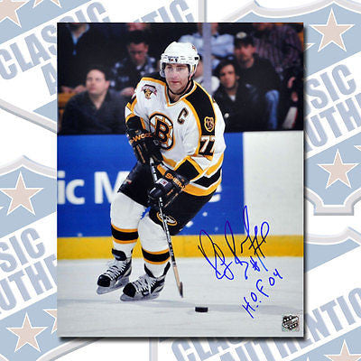 RAYMOND BOURQUE Boston Bruins autographed 11x14 photo w/HOF (#1104)