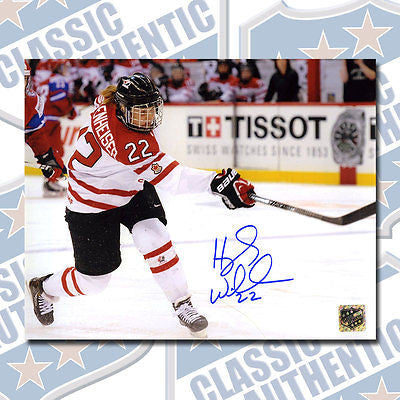 HAYLEY WICKENHEISER Women's Team Canada autographed 8x10 photo (#2756)