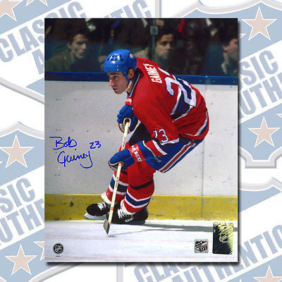 BOB GAINEY Montreal Canadiens autographed 8x10 photo (#2651)