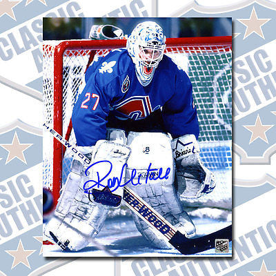 RON HEXTALL Quebec Nordiques autographed 8x10 photo (#2668)