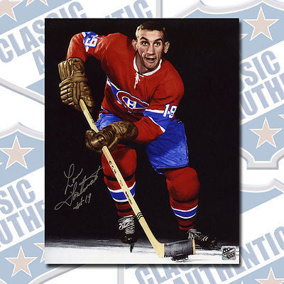 LOU FONTINATO Montreal Canadiens autographed 8x10 photo (#1308)