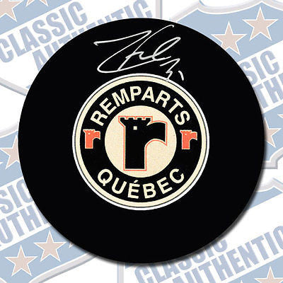 ZACH FUCALE Quebec Remparts autographed puck (#2820)