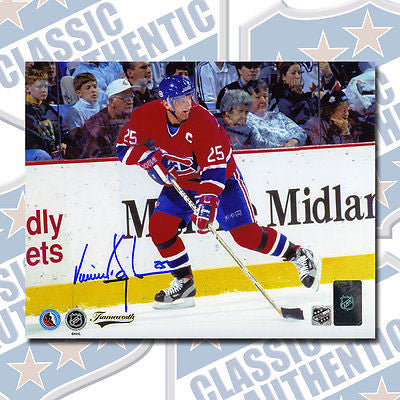 VINCENT DAMPHOUSSE Montreal Canadiens autographed 8x10 photo (#1297)