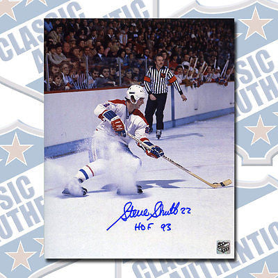 STEVE SHUTT Montreal Canadiens autographed 8x10 photo w/HOF (#1285)