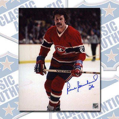 PIERRE BOUCHARD Montreal Canadiens autographed 8x10 photo (#1237)