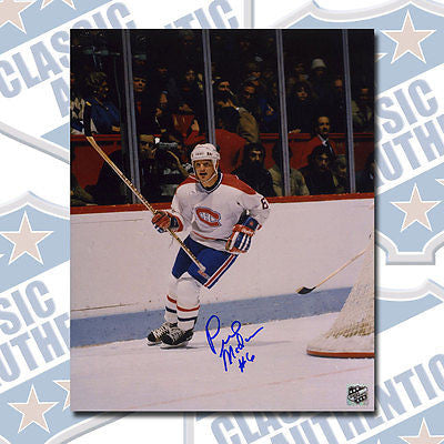 PIERRE MONDOU Montreal Canadiens autographed 8x10 photo (#1231)