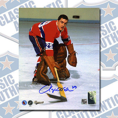 ROGIE VACHON Montreal Canadiens autographed 8x10 photo (#1254)
