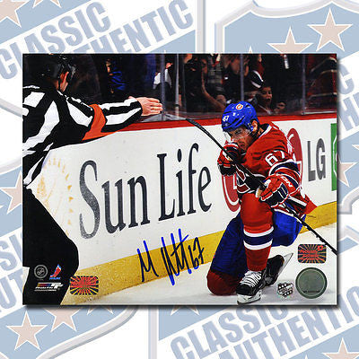 MAX PACIORETTY Montreal Canadiens autographed 8x10 photo (#1347)
