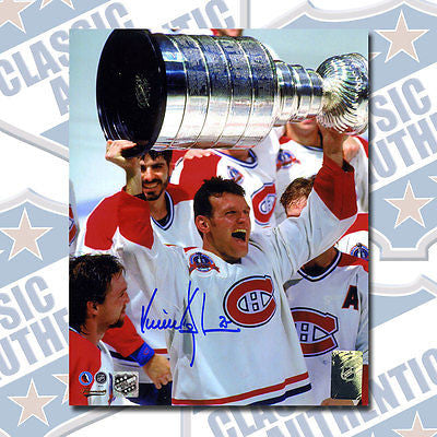 VINCENT DAMPHOUSSE Montreal Canadiens autographed 8x10 photo (#2852)