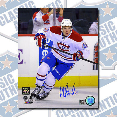 MICHAEL BOURNIVAL Montreal Canadiens autographed 8x10 photo (#1349)