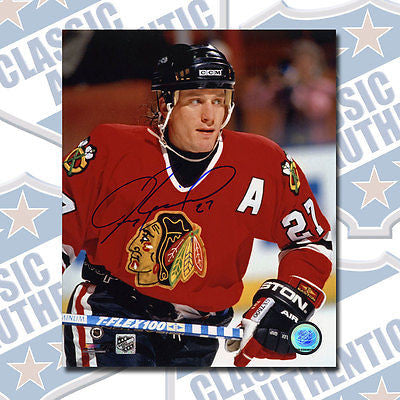 JEREMY ROENICK Chicago Blackhawks autographed 8x10 photo (#1175)