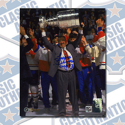 JACQUES DEMERS Montreal Canadiens autographed 8x10 photo w/93 Cup (#1174)