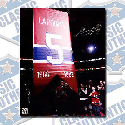 GUY LAPOINTE Montreal Canadiens autographed 8x10 photo (#2811)