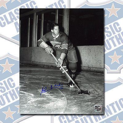 ELMER LACH Montreal Canadiens autographed 8x10 photo (#1440)