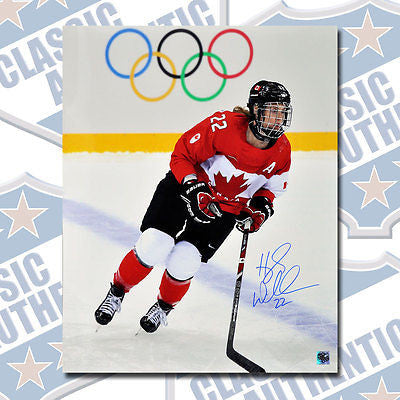 HAYLEY WICKENHEISER Team Canada autographed 16x20 photo (#3129)