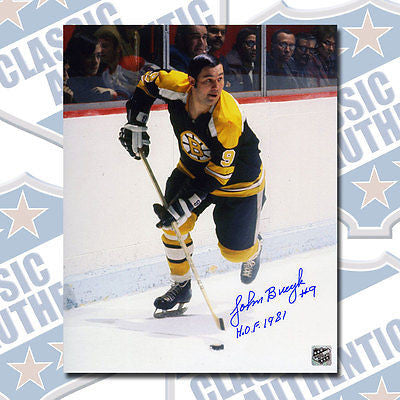 JOHNNY BUCYK Boston Bruins autographed 8x10 photo w/HOF (#1206)