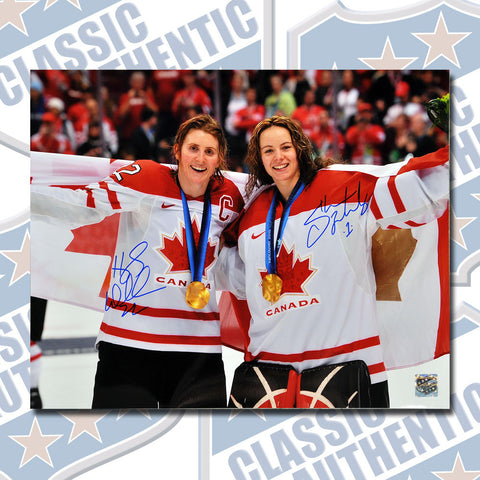 SHANNON SZABADOS & HAYLEY WICKENHEISER Team Canada Dual autographed 11x14 photo (#3141)