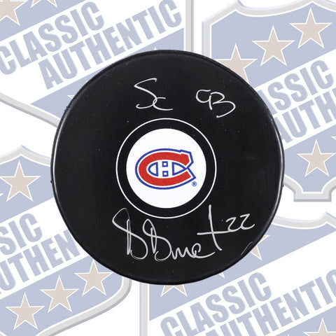 Benoit Brunet Montreal Canadiens Autographed puck w/ SC 93 (#3200)