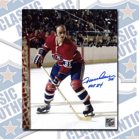JACQUES LEMAIRE Montreal Canadiens autographed 8x10 photo w/HOF (#3212)