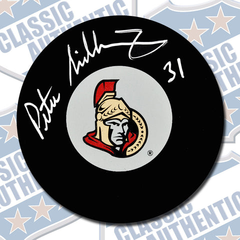 PETER SIDORKIEWICZ Ottawa Senators autographed puck (#3218)