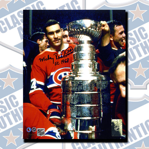 MICKEY REDMOND Montreal Canadiens autographed 8x10 photo w/SC Inscription (#3321)