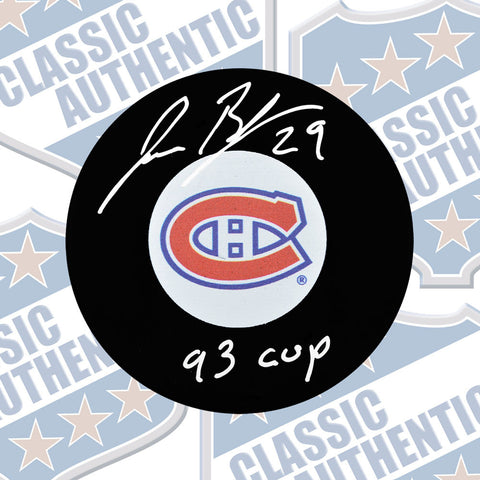 JESSE BELANGER Montreal Canadiens Autographed Puck with Cup Inscription (#3384)
