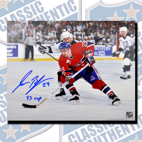 JESSE BELANGER Montreal Canadiens autographed 8x10 with 93 Cup Inscription (#3385)