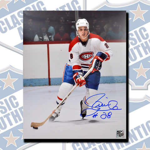 PIERRE LAROUCHE Montreal Canadiens Autographed 8x10 (#3391)