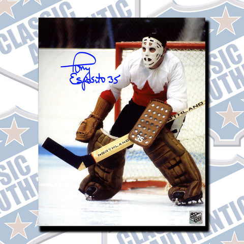 TONY ESPOSITO Team Canada Autographed 8x10 (#3421)
