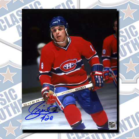 PIERRE LAROUCHE Montreal Canadiens Autographed 8x10 (#3424)