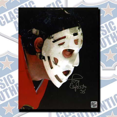 TONY ESPOSITO Chicago Blackhawks Autographed 8x10 (#3438)