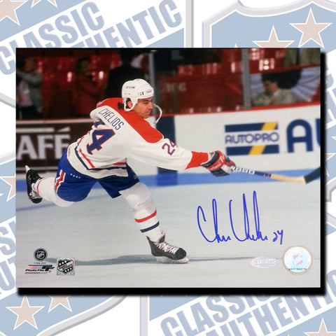 CHRIS CHELIOS Montreal Canadiens autographed 8x10 photo (#3453)