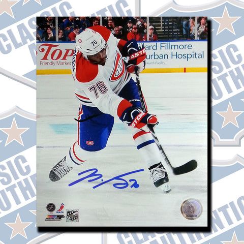 P.K. SUBBAN Montreal Canadiens autographed 8x10 photo (#3455)
