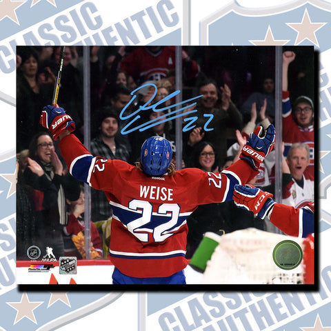 DALE WEISE Montreal Canadiens Autographed 8x10 photo (#3480)