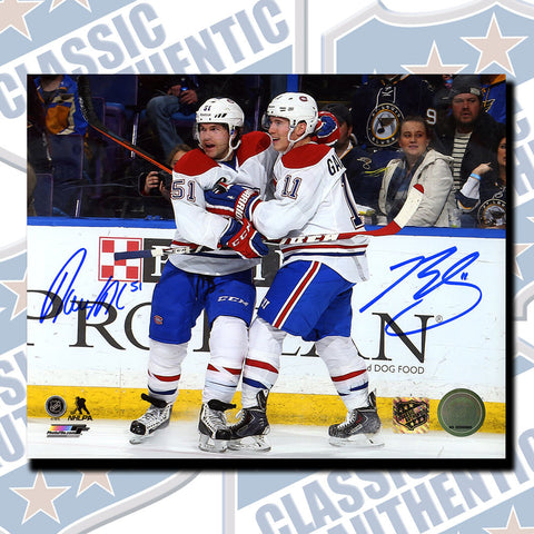 DAVID DESHARNAIS & BRENDAN GALLAGHER Montreal Canadiens dual autographed 8x10 (#3485)